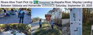 [Rivers Alive Trash Pick Up, Alapaha River, Mayday Landing, Between Valdosta and Homerville, Saturday, September 20, 2025]