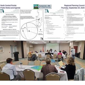 [North Central Florida Regional Planning Council, Public Notice and Agenda, Thursday, September 25, 2025]