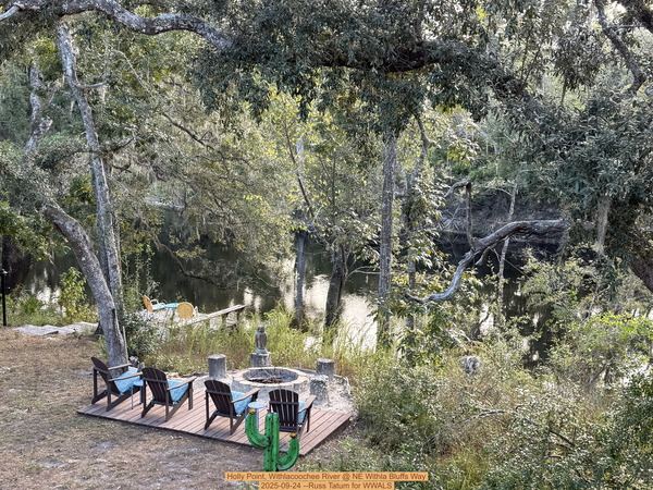 [Holly Point, Withlacoochee River @ NE Withla Bluffs Way 2025-09-24 --Russ Tatum for WWALS]
