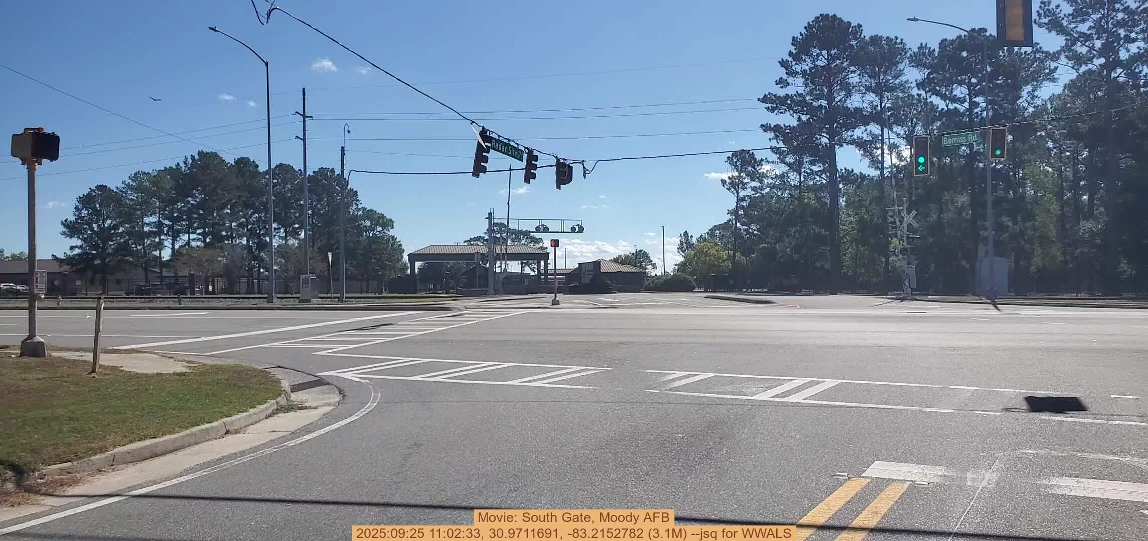 Movie: South Gate, Moody AFB, 2025:09:25 11:02:33, 30.9711691, -83.2152782 (3.1M) --jsq for WWALS