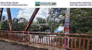 [Hillman Bridge, Ellaville, Suwannee River 2025-09-27, 1/5 mile below Withlacoochee River, Built 1926, abandoned 1983]