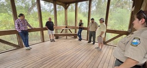 [Inside Platform 1, Dowling Park River Camp, 2025:09:27 10:05:38, 30.2469249, -83.2459348]