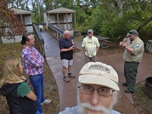 [Selfie by the bathrooms, Dowling Park River Camp, 2025:09:27 10:25:40, 30.2467931, -83.2461594]