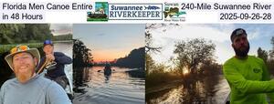 [Florida Men Canoe Entire 240-Mile Suwannee River in 48 Hours, 2025-09-26-28]