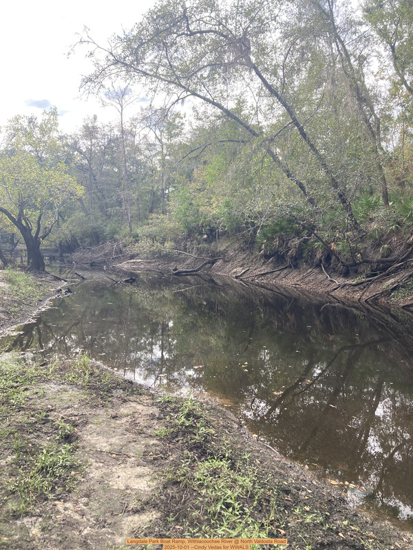 [Langdale Park Boat Ramp, Withlacoochee River @ North Valdosta Road 2025-10-01 --Cindy Vedas for WWALS]