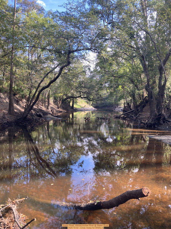 [Staten Road, Withlacoochee River @ Staten Road 2025-10-02 --Cindy Vedas for WWALS]