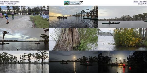 Full Hunters Moon Paddle, Banks Lake NWR, West of Lakeland, GA, 2025-10-06