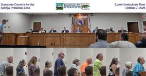 [Suwannee County is for the Lower Ichetucknee River Springs Protection Zone, October 7, 2025]
