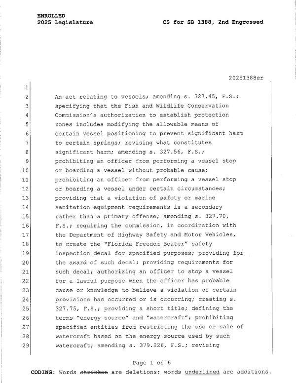 [2025 Legislature CS for SB 1388, 2nd Engrossed]