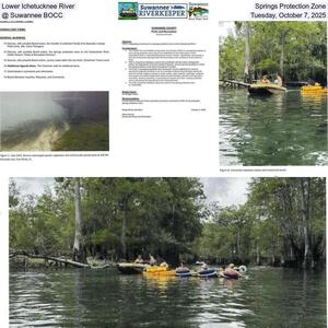 [Lower Ichetucknee River Springs Protection Zone @ Suwannee BOCC, Tuesday, October 7, 2025]