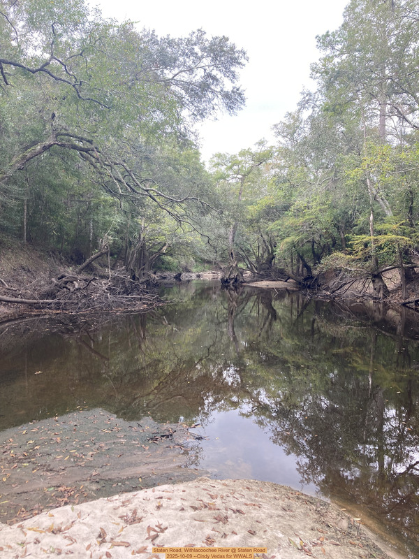 [Staten Road, Withlacoochee River @ Staten Road 2025-10-09 --Cindy Vedas for WWALS]