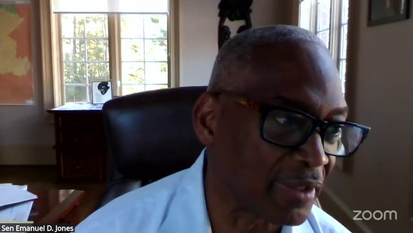 [By zoom: Sen. Emanuel Jones (D–Decatur, District 10).]