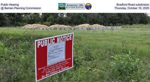 [Public Hearing, Bradford Road subdivision @ Berrien Planning Commission, Thursday, October 16, 2025]