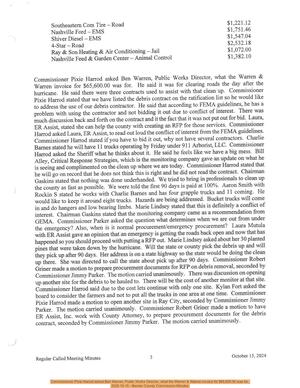 [Commissioner Pixie Harrod asked Ben Warren, Public Works Director, what the Warren & Warren invoice for \$65,600.00 was for., 2025-10-15 --Berrien County Commission Minutes]
