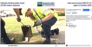 [Valdosta drinking water meter sole-source issue 2020-01-31, 25,000 meters replaced again in October 2025]