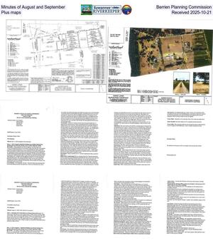[Minutes of August and September, Berrien Planning Commission, Plus maps, Received 2025-10-21]