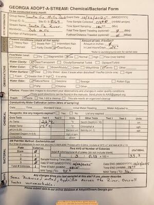 [Form, Mills Dock, Santa Fe River @ NW 282nd Dr 2025-10-22 --Bob Mills and Kurt Hurzeler for WWALS]