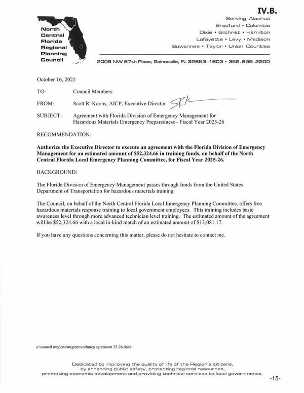 [FDEM Agreement]