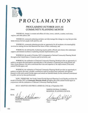 [Proclamation: Community Planning Month October 2025]
