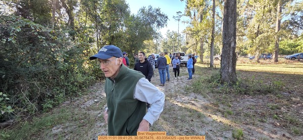 [Bret Wagenhorst, 2025:11:01 09:41:25, 30.5675476, -83.0354325 --jsq for WWALS]