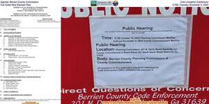 [Agenda: Berrien County Commission, Cole Livingston Subdivision, Cat Creek Nine Element Plan, 6 PM, Tuesday, November 4, 2025]