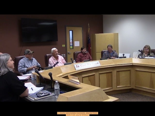 X. County Administrator Comments --Brenda Ferrell