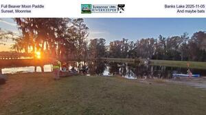 [Full Beaver Moon Paddle, Banks Lake 2025-11-05, Sunset, Moonrise, and maybe bats]