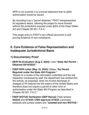 [II. Core Evidence of False Representation and Inadequate Jurisdictional Basis]