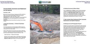 [Comment and CWA Request, re Suncoast Parkway 2 Seg 3A --Stop the Sand Mine Committee, 2025-11-06]