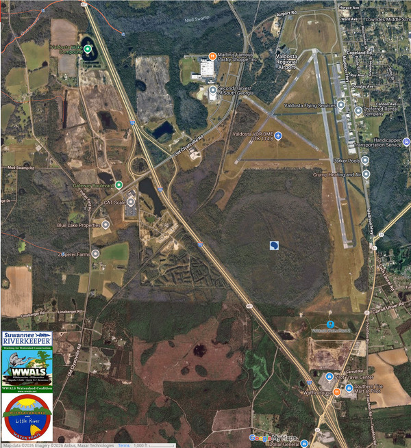 [Map: I-75 Exit 13, Old Clyattville Road, 2026-01-16 --WLRWT]