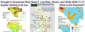 [Drought in Suwannee River Basin? Low Rain, Rivers, and Wells 2025-11-17, Aquifer starting to be low, What is the threshold?]