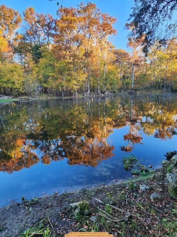 [Mills Dock, Santa Fe River @ NW 282nd Dr 2025-11-19 --Bob Mills and Kurt Hurzeler for WWALS]