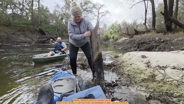 [Movie: Melissa goes for another prize, 2025:11:22 12:04:17, 30.7027146, -83.4536699 (7.2M) --jsq for WWALS]