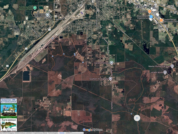 [Map: Rice Yard into Lees Branch --SRWT 2025-11-23]