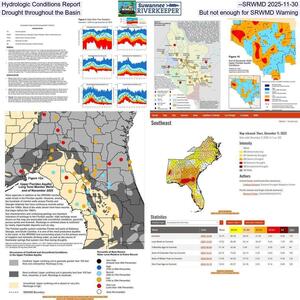 [Hydrologic Conditions Report --SRWMD 2025-11-30, Drought throughout the Basin, But not enough for SRWMD Warning]