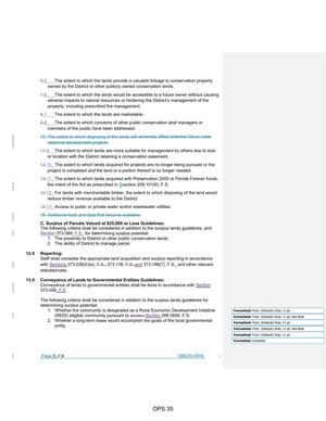 [Section 373.089, F.S., for determining surplus potential:]
