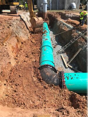 [Photograph: Pipe excavation, 2025-12-11 --VCC Packet]