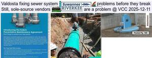[Valdosta fixing sewer system problems before they break, Still, sole-source vendors are a problem @ VCC 2025-12-11]