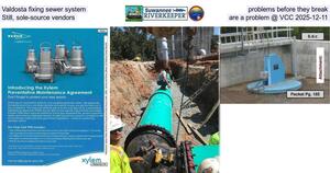 [Valdosta fixing sewer system problems before they break, Still, sole-source vendors are a problem @ VCC 2025-12-11]