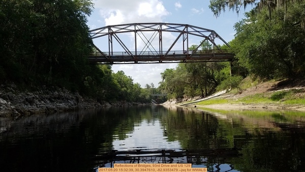 [Reflections of Bridges, 93rd Drive and US 129, 2017:05:20 15:32:39, 30.3947610, -82.9353479 --jsq for WWALS]