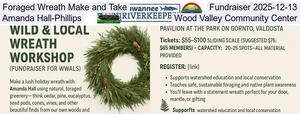 [Foraged Wreath Make and Take, Fundraiser 2025-12-13, Amanda Hall-Phillips, Wood Valley Community Center]