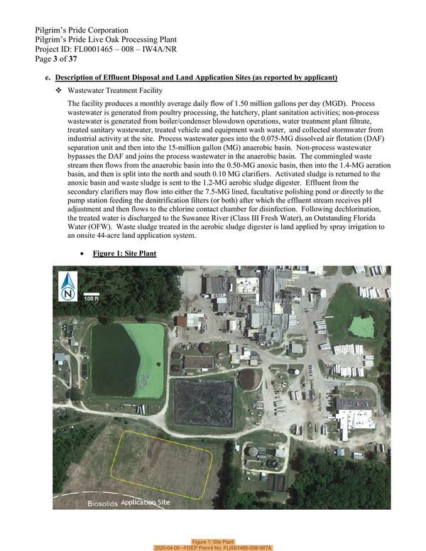 [Figure 1: Site Plant, 2020-04-09 --FDEP Permit No. FL0001465-008-IW7A]