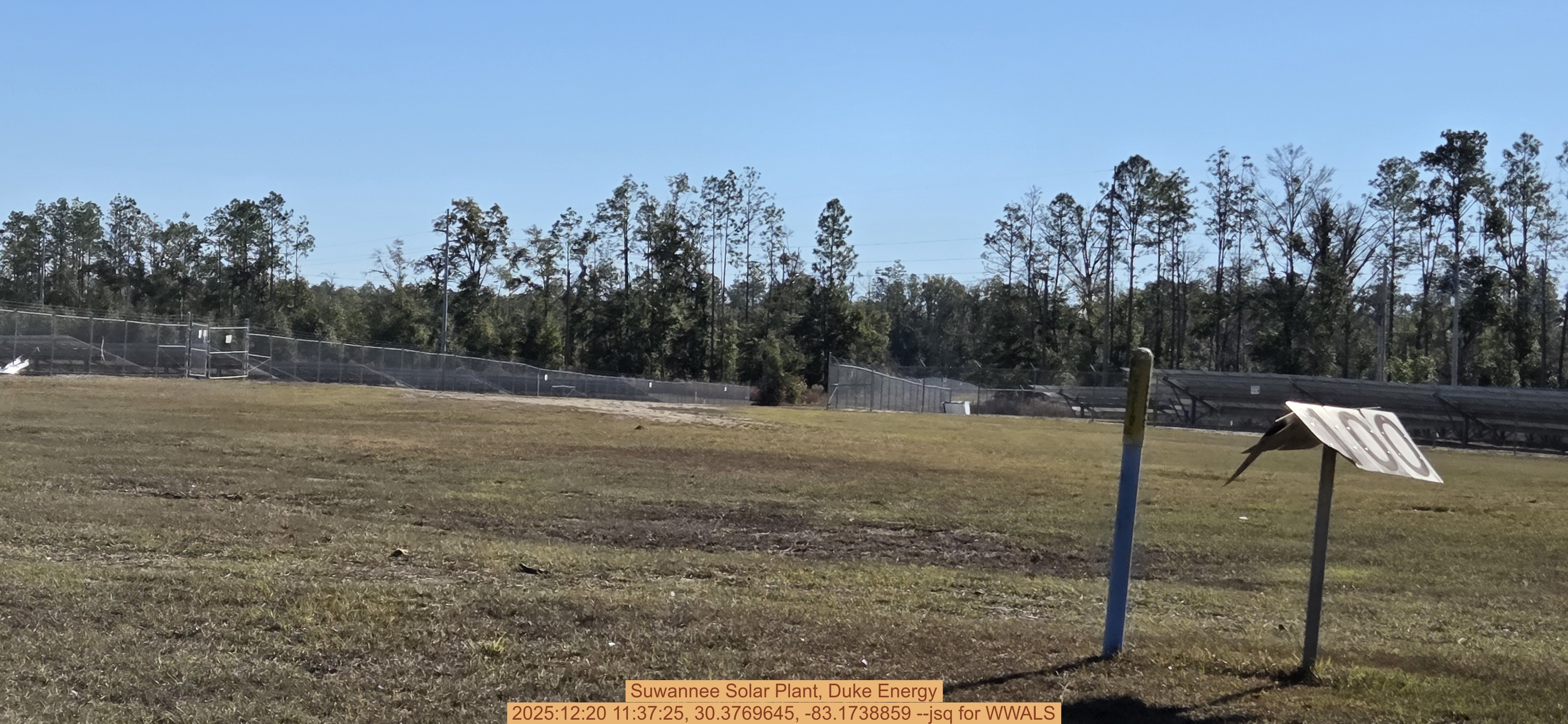 Suwannee Solar Plant, Duke Energy, 2025:12:20 11:37:25, 30.3769645, -83.1738859 --jsq for WWALS