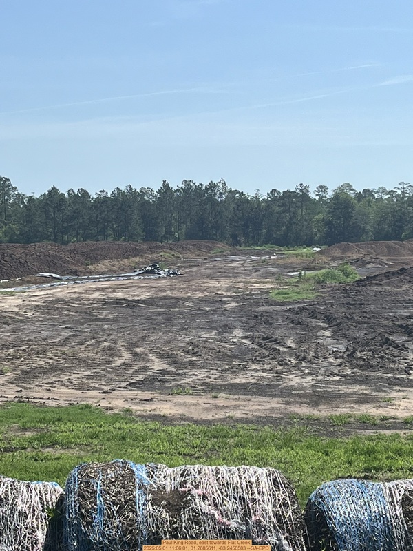 [Paul King Road, east towards Flat Creek, 2025:05:01 11:06:01, 31.2685611, -83.2456583]