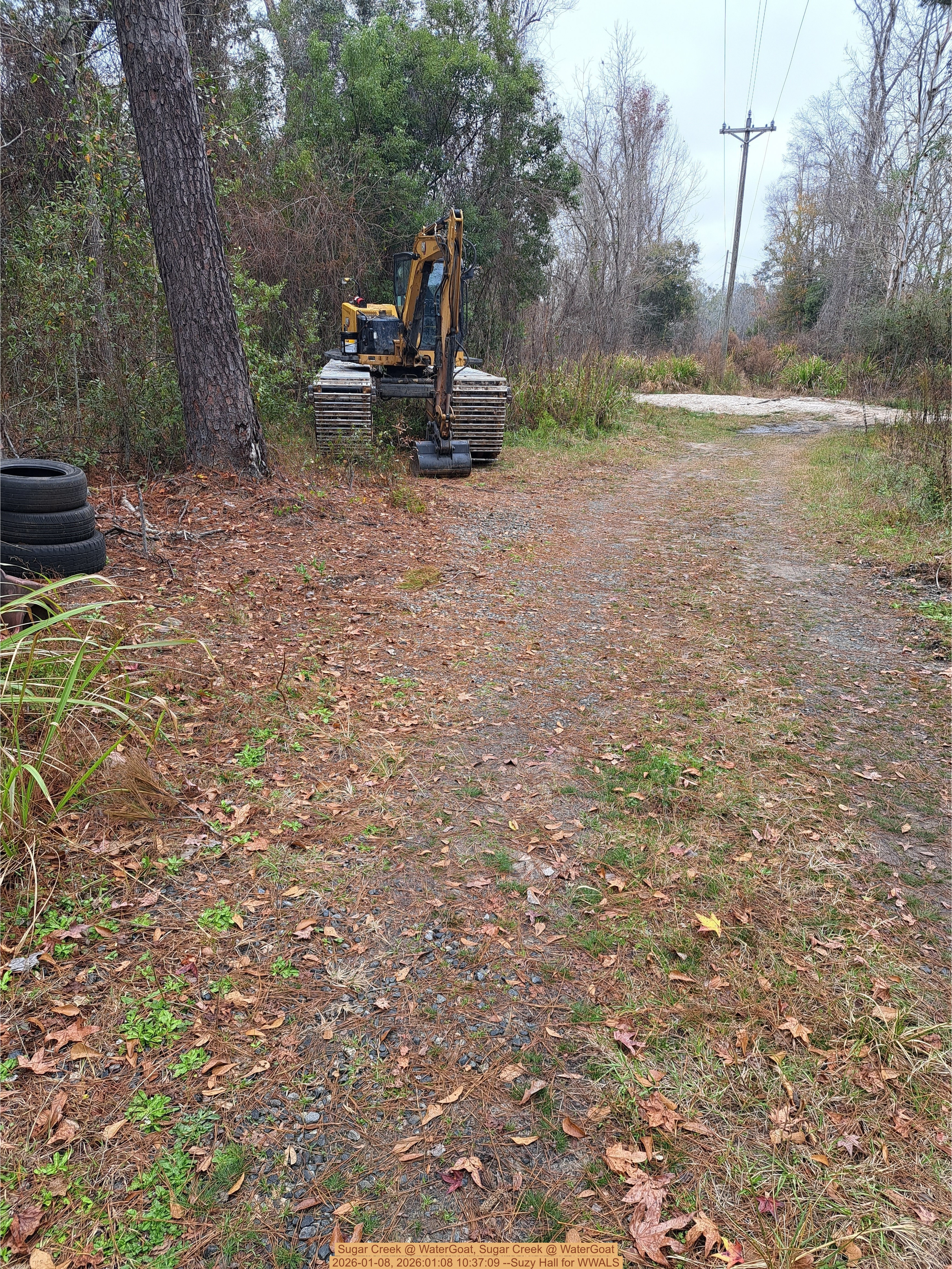 Equipment, Sugar Creek @ WaterGoat 2026-01-08, 2026:01:08 10:37:09 --Suzy Hall for WWALS