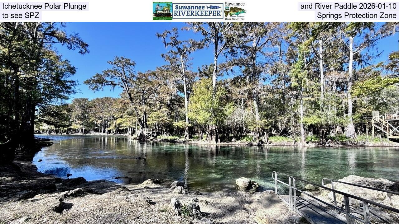 Ichetucknee Polar Plunge and River Paddle 2026-01-10, to see SPZ, Springs Protection Zone