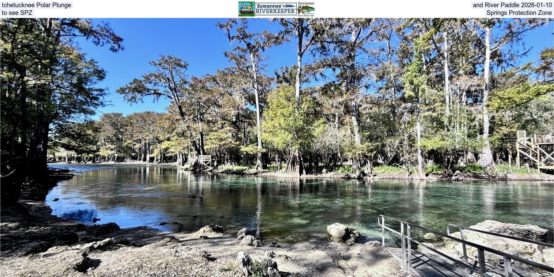 Ichetucknee Polar Plunge and River Paddle 2026-01-10, to see SPZ, Springs Protection Zone