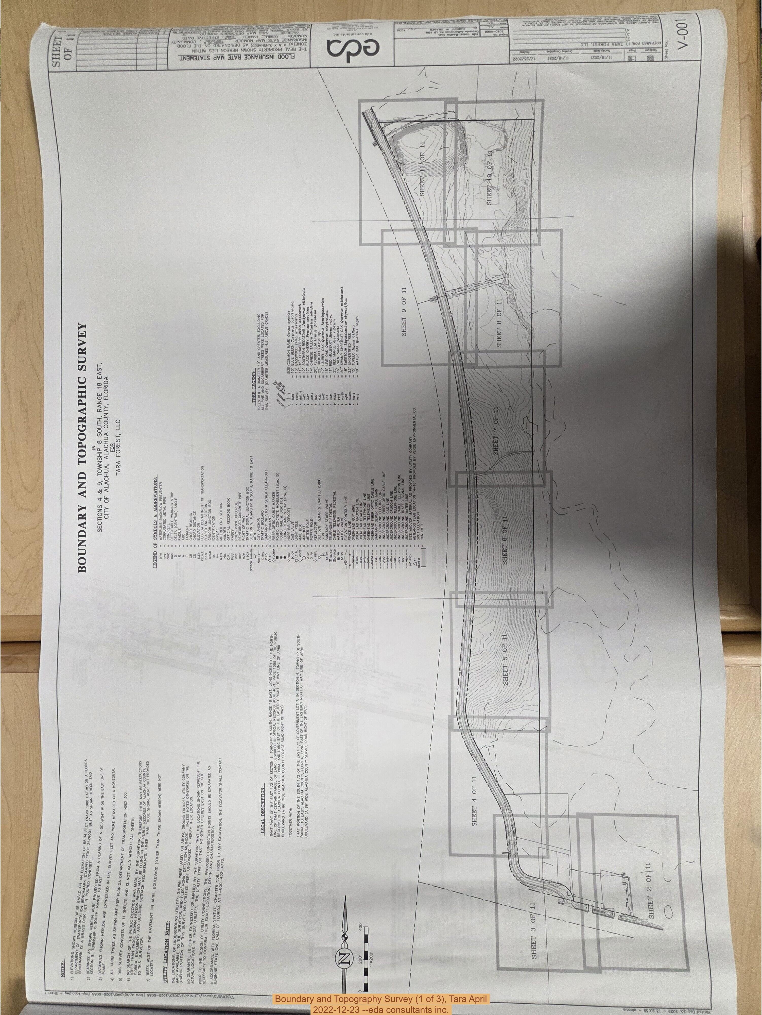 Boundary and Topography Survey (1 of 3), Tara April 2022-12-23 --eda consultants inc.