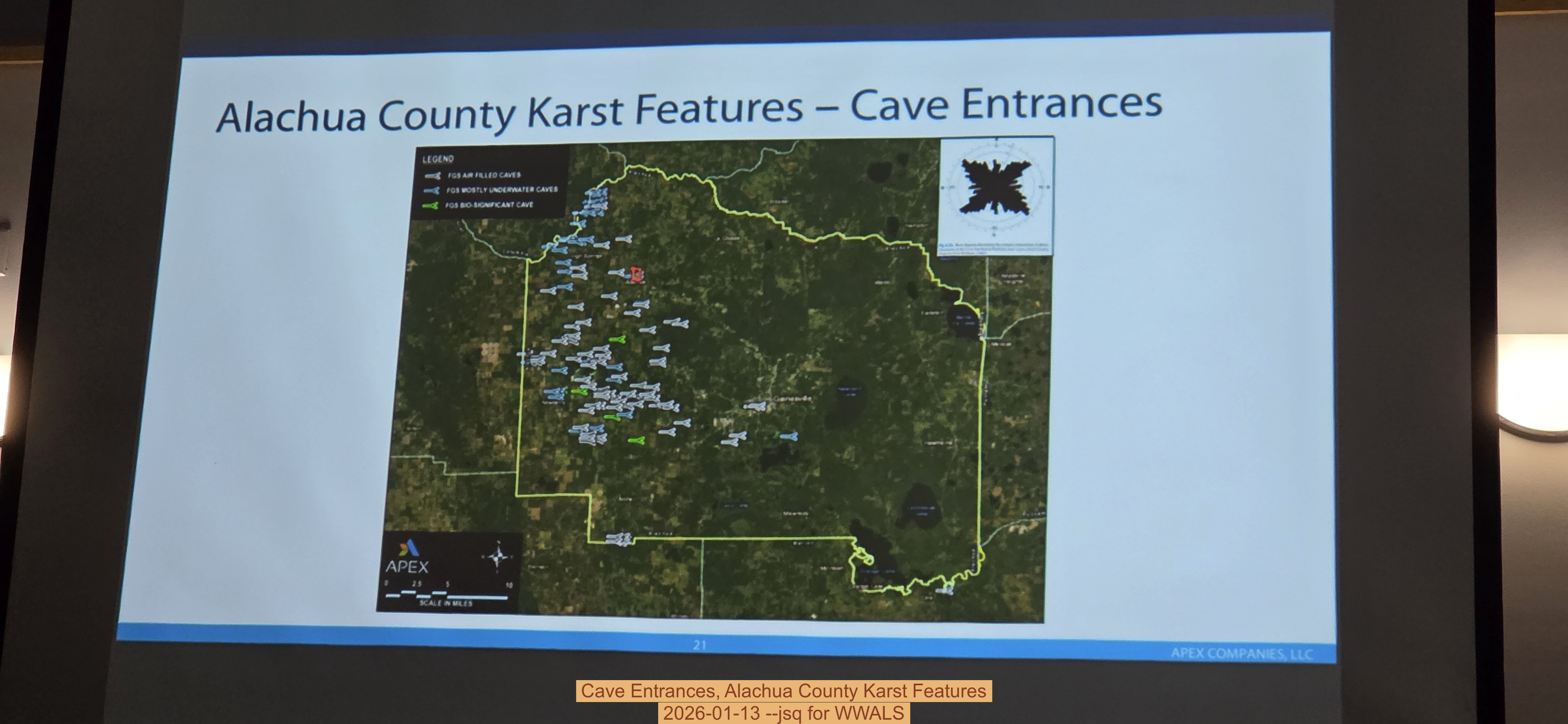 Cave Entrances, Alachua County Karst Features, 2026-01-13 --jsq for WWALS