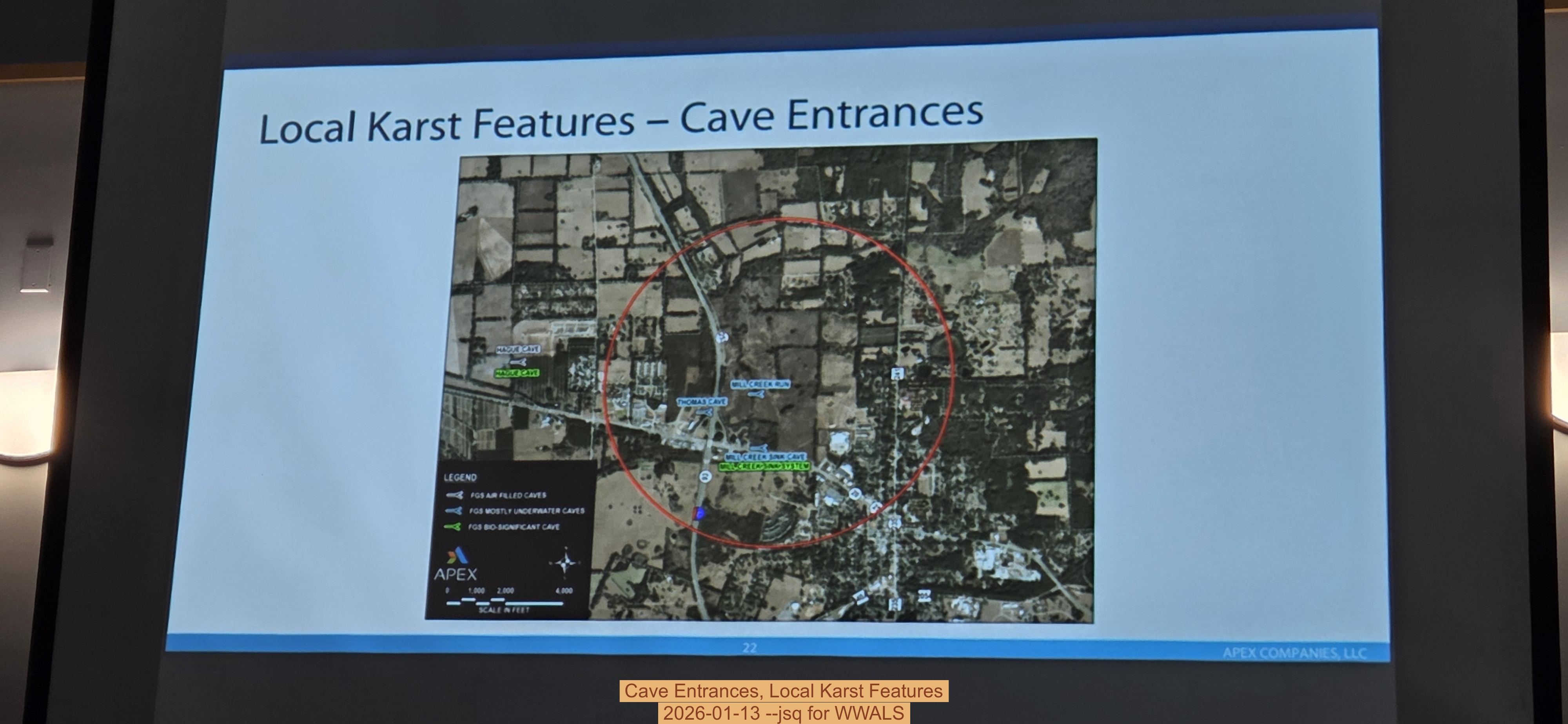 Cave Entrances, Local Karst Features, 2026-01-13 --jsq for WWALS